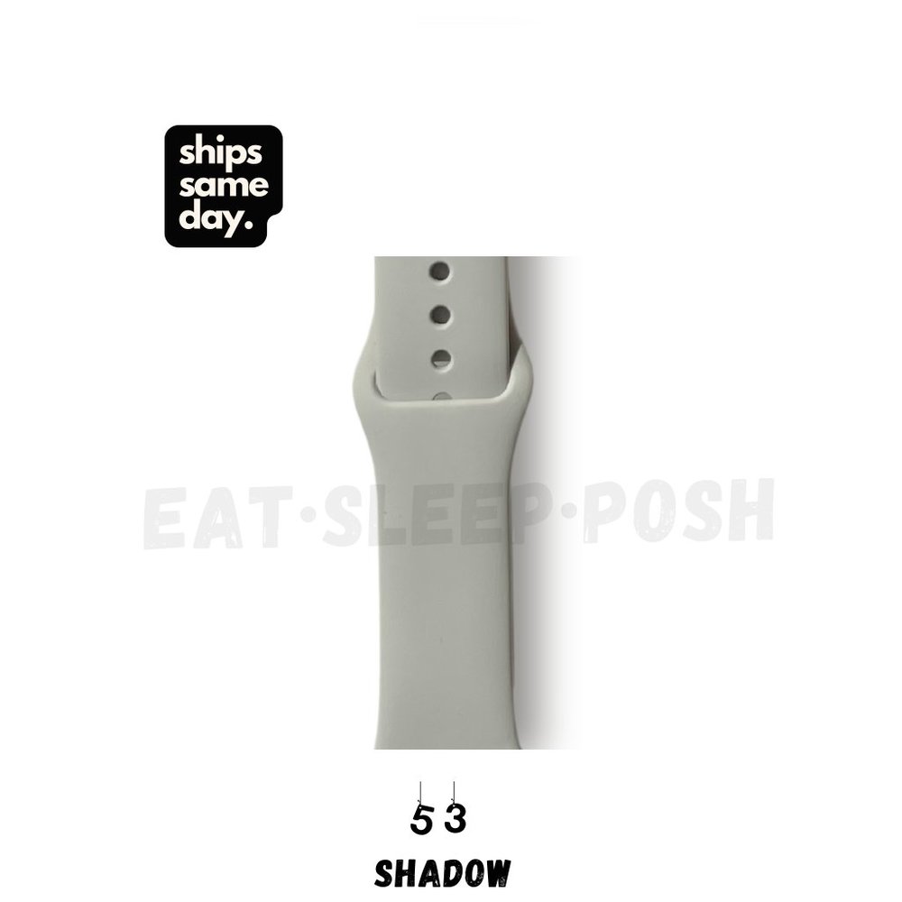 NEW Shadow Sport Silicone Replacement [Band] For Apple Watch
